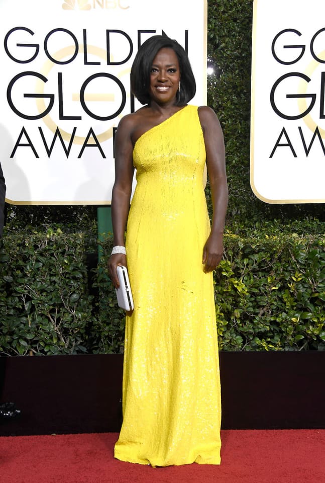 BEVERLY HILLS, CA - JANUARY 08: Actress Viola Davis attends the 74th Annual Golden Globe Awards at The Beverly Hilton Hotel on January 8, 2017 in Beverly Hills, California. (Photo by Frazer Harrison/Getty Images)