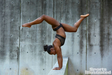 Simone Biles Poses For Sports Illustrated Swimsuit Issue Rolling Out