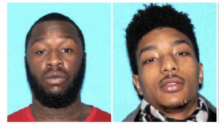 Left to right:  Kyrell Raymond and Derrick Everson (Photo source: Detroit Police Department)