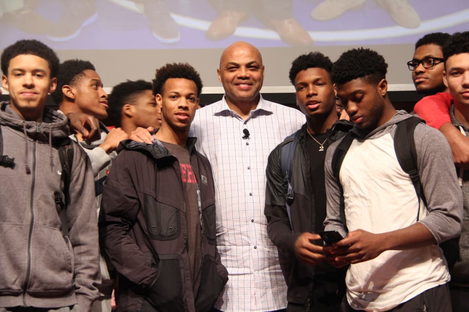 Charles Barkley speaks at Morehouse College (Photo Credit: Mo Barnes for Steed Media Services)
