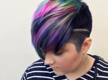 Master stylist and colorist Cynthia Lumzy crosses color lines, pun intended