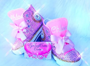 Mommy entrepreneur designs cute baby bling: EyeCandy Couture Customs