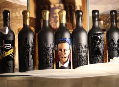 Adu Jahmal discusses his wine bottle artwork