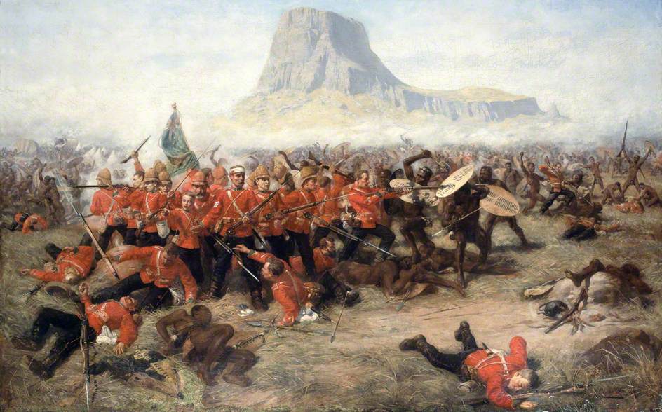 Battle of Isandhlwana (Image Source: Historical painting public domain)(c) National Army Museum; Supplied by The Public Catalogue Foundation