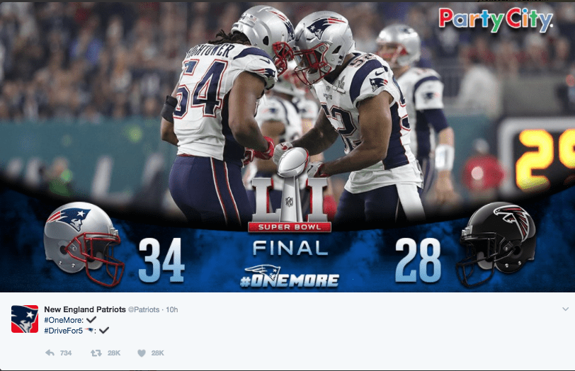 The New England Patriots make history at Super Bowl LI