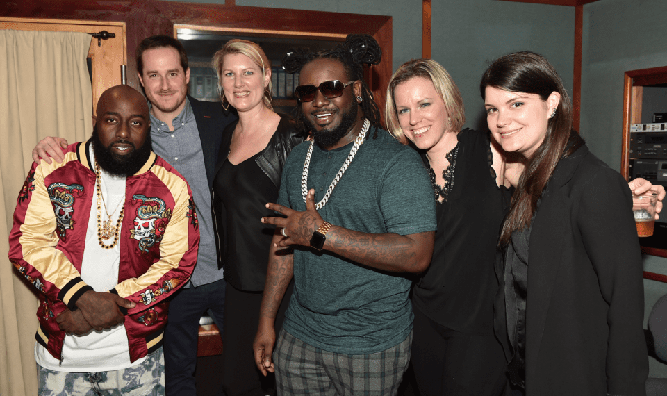 Trae tha Truth T Pain L to rt Tom Bufalino, Halley Kehoe, Liz Tyler, Erin Jevis Photo Credit Moses Robinson