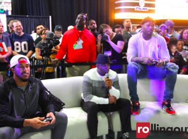 Deion Sanders hosts as Falcons defeat Patriots in 'Madden 17' during Super Bowl