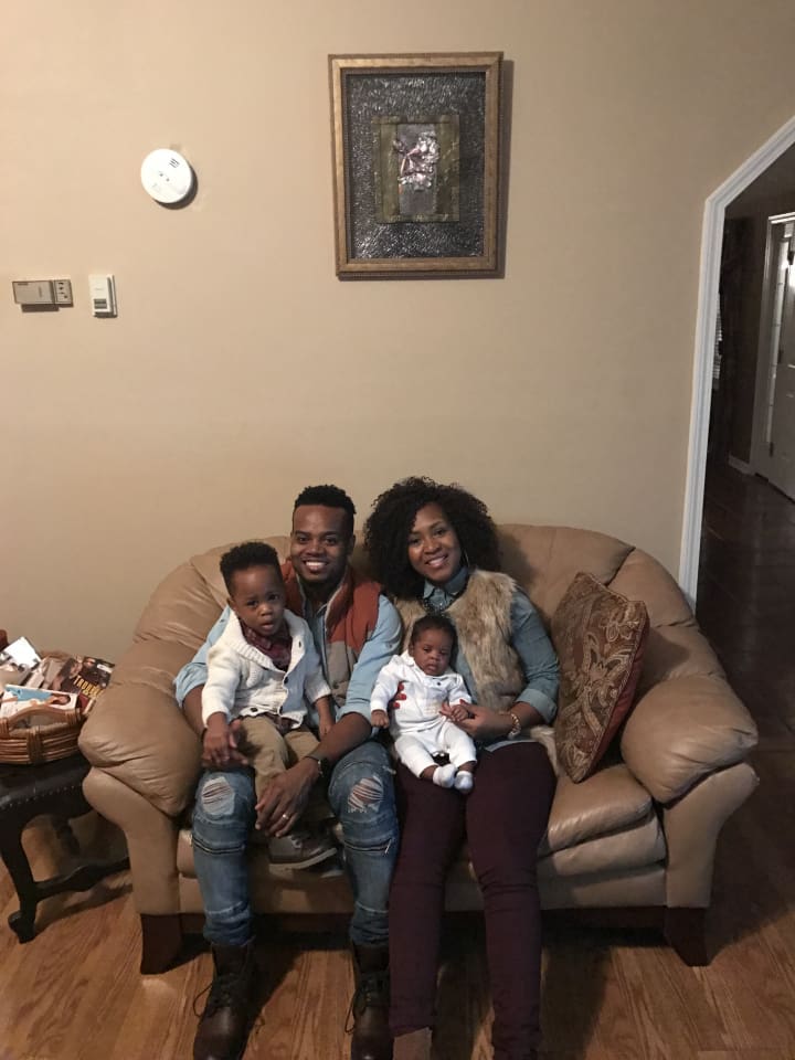 Meet The Greenes - Travis Greene at home with his wife, Jacqueline, and sons David Jace and Travis Joshua