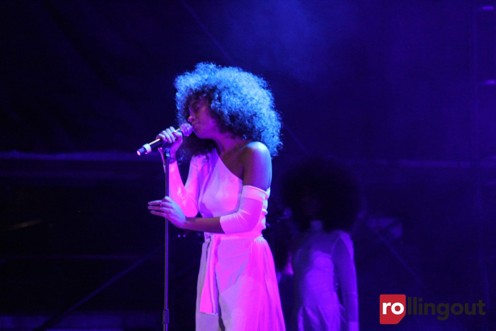 Solange performs at Super Bowl LIVE 