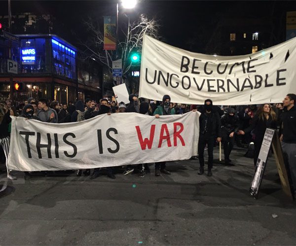  Riot on the campus of UC Berkley (Photo Credit: Twitter/OccupyOakland)