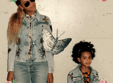 Pregnant Beyoncé and Blue Ivy wear matching pink ensembles