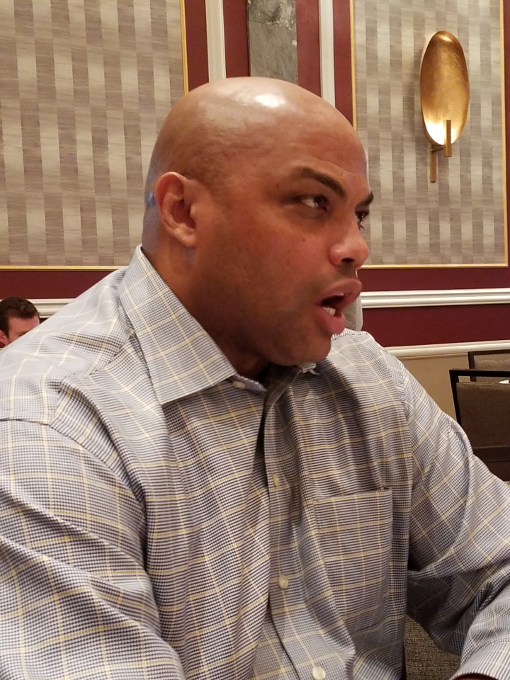 Charles Barkley advises us on NCAA Tournament (Photo by Derrel Johnson for Steed Media Services)