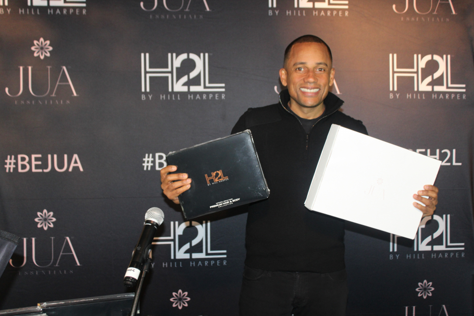 Hill Harper launching his new skin care line H2L for men and JUA essentials for Women in Chicago - Photo Credit: Eddy "Precise" Lamarre
