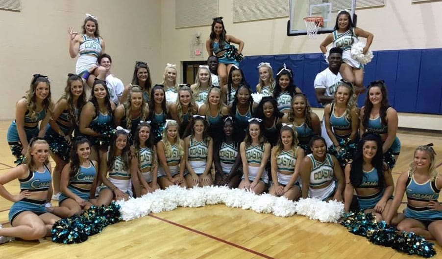  Coastal Carolina University Cheerleaders (Photo Source: Facebook/ Coastal Carolina Cheerleading)