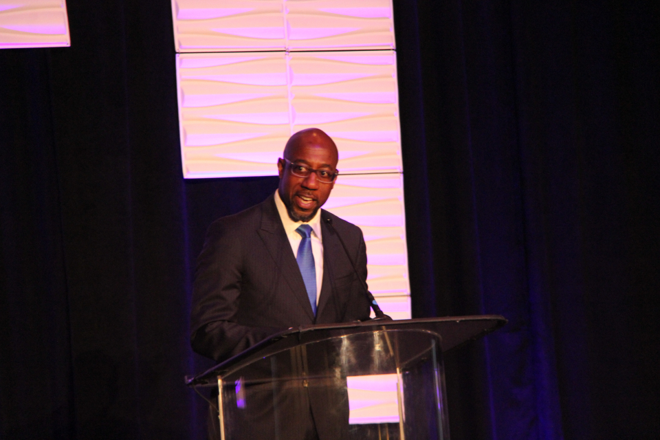 Stacey Abrams endorses Rev. Raphael Warnock as he announces run for U.S. Senate