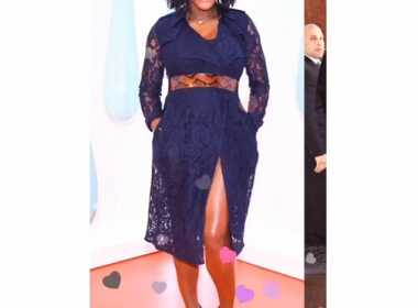 Serena Williams flaunts growing baby bump in sexy lace frock