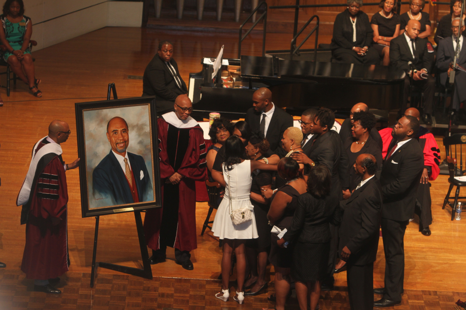Touching memorial service held for Morehouse College's 'Bill' Taggart