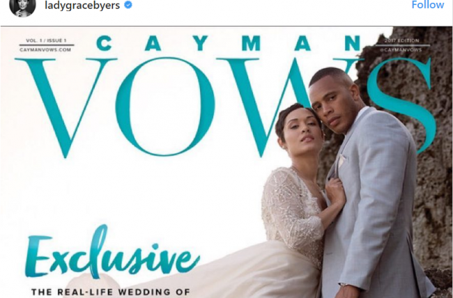 'Empire's' Trai Byers and Grace Gealey show off wedding photos