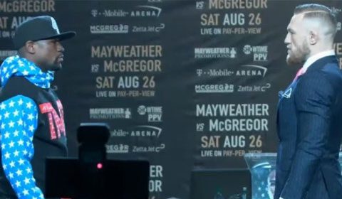 Fighting words: Conor McGregor calls Floyd Mayweather 'boy' (video)