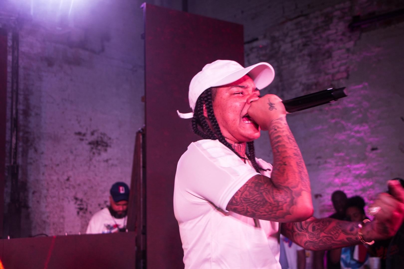 Young M.A performs during DJ Statik Selektah set at Jack Daniel's Tennessee Honey Neighborhood Flavor (Photo courtesy of Flowers Communications Group)