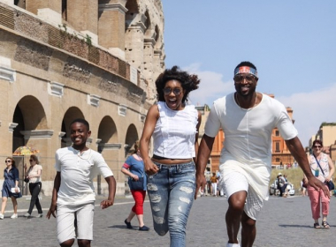 Gabrielle Union and Dwyane Wade take on Europe with style