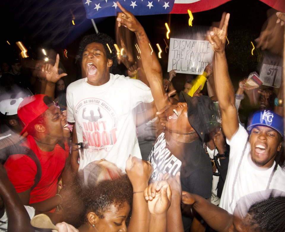 Ferguson Protesters after Mike Brown shooting (Courtesy of Magnolia Pictures)