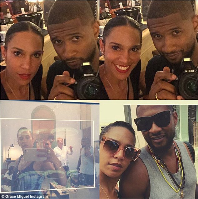 How does Usher's wife feel about the herpes scandal?