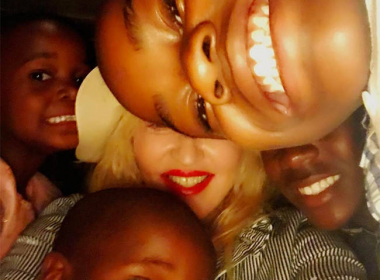Madonna shares rare family photo