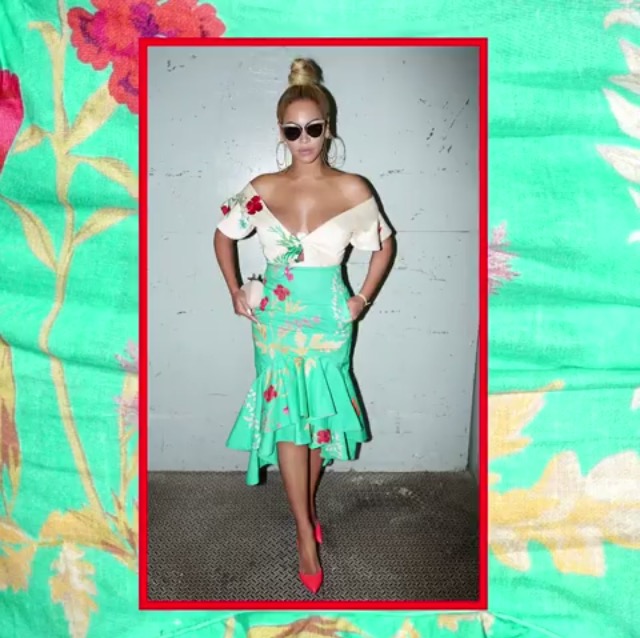 Beyoncé is flawless in floral