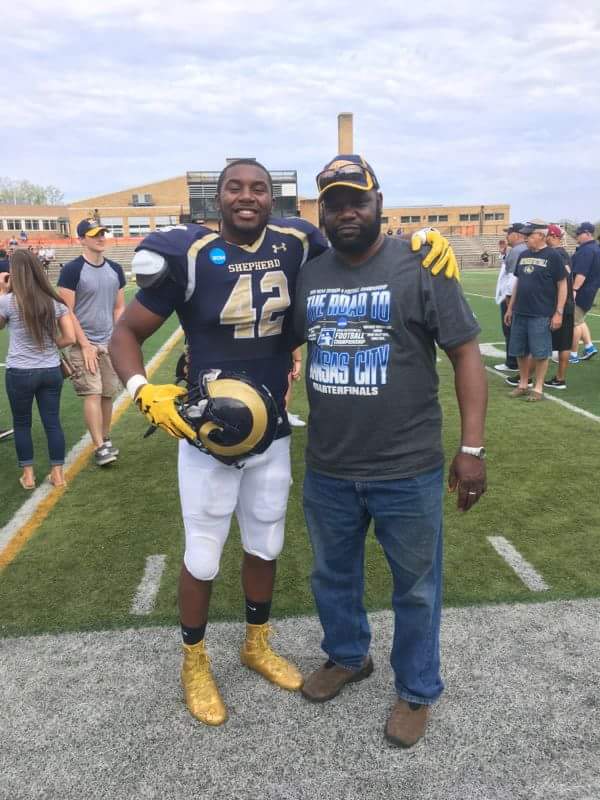 Myles Humphrey with his Dad (Photo courtesy of Kevin Wilson)
