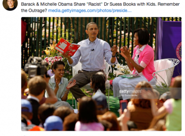 Michelle Obama gets dragged by Trump supporters for reading Dr. Seuss books