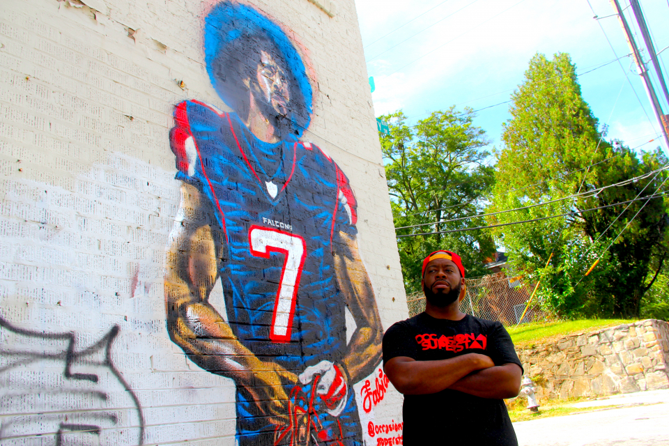 Colin Kaepernick mural destroyed in Atlanta days before Super Bowl