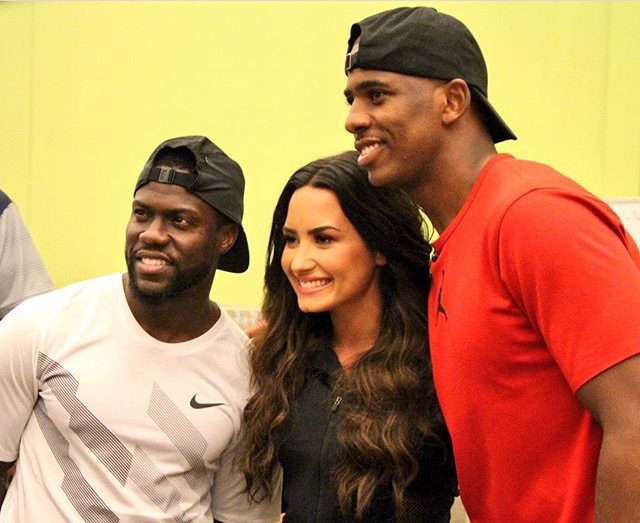 Kevin Hart, Demi Lovato lend support to Houston food bank