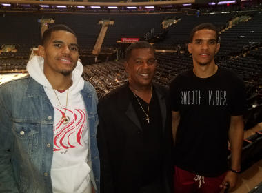 Tobias Harris, Torrel Haris and Tyler Harris (Photo by Derrel Johnson for Steed Media Services)