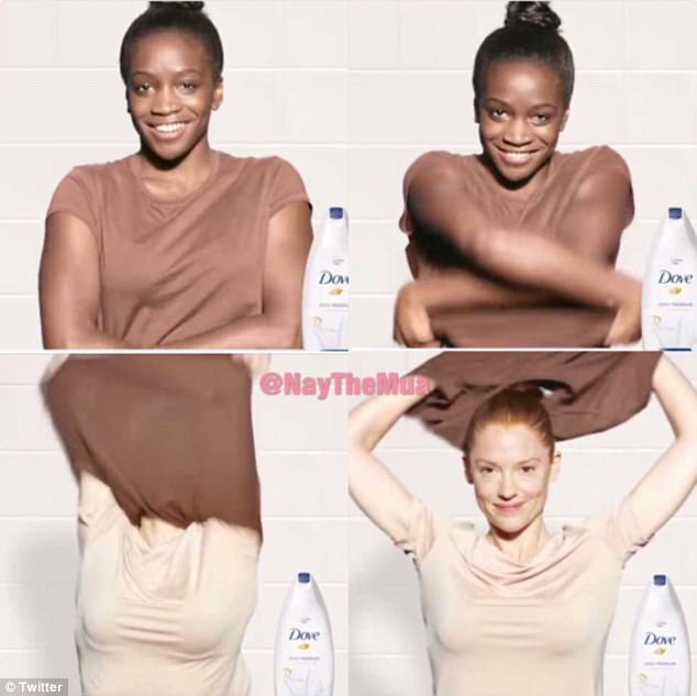 Dove's ad of Black woman stripping to become a White woman is crazy AF