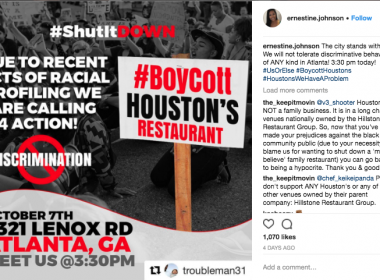 Atlanta: Houston's restaurant chain gets dragged for mistreating Blacks