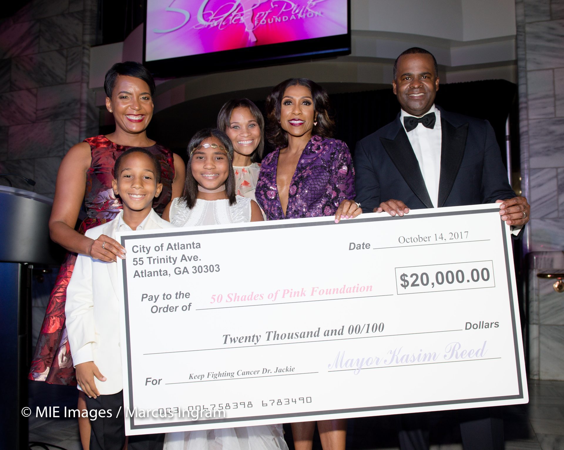 City of Atlanta donates thousands to Dr. Jackie's 50 Shades of Pink Foundation