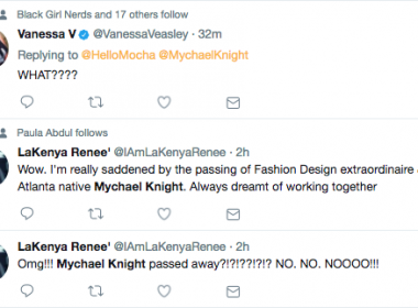 Friends react to fashion designer Mychael Knight's death