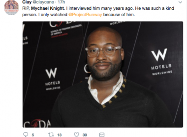 Friends react to fashion designer Mychael Knight's death