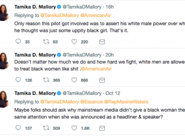 Activist Tamika Mallory kicked off American Airlines flight by pilot