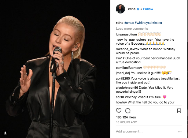 Christina Aguilera nails Whitney Houston, sings 'Bodyguard' hits (video)