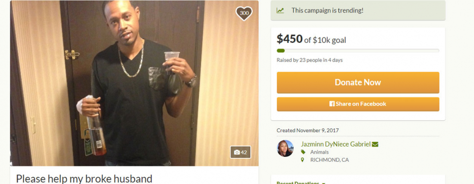 Woman shames her child's father with 'Please help my broke husband' GoFundMe