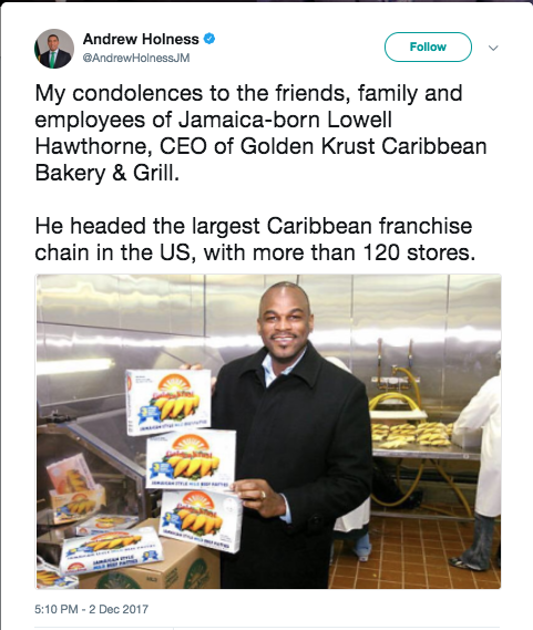Golden Krust restaurant founder commits suicide