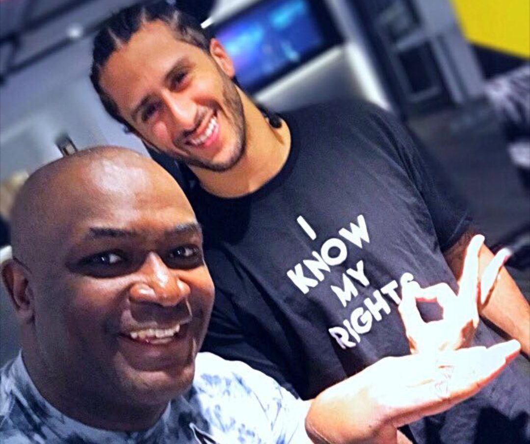 Colin Kaepernick with DJ Jon Quick (Photo courtesy of DJ Jon Quick)