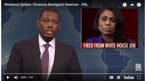 Omarosa's firing from White House spoofed on 'Saturday Night Live'