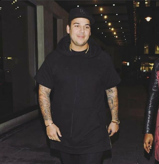 Rob Kardashian in a sick and sad state of affairs