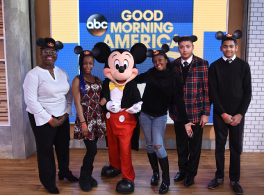 Mickey Mouse high-fives Disney Dreamers Academy class of 2018
