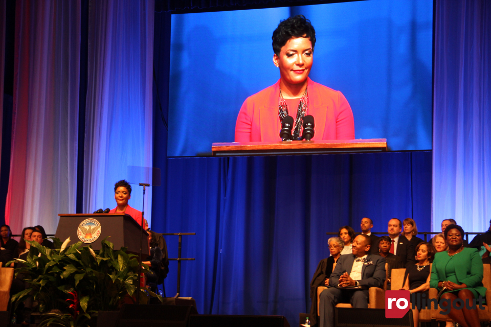 Keisha Lance Bottoms inaugurated as mayor of Atlanta; T.I. and Xscape attend 