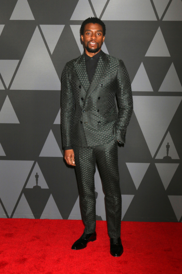 Chadwick Boseman at the AMPAS 9th Annual Governors Awards at Dolby Ballroom on November 11, 2017 in Los Angeles, CA (Photo Credit: Kathy Hutchins)