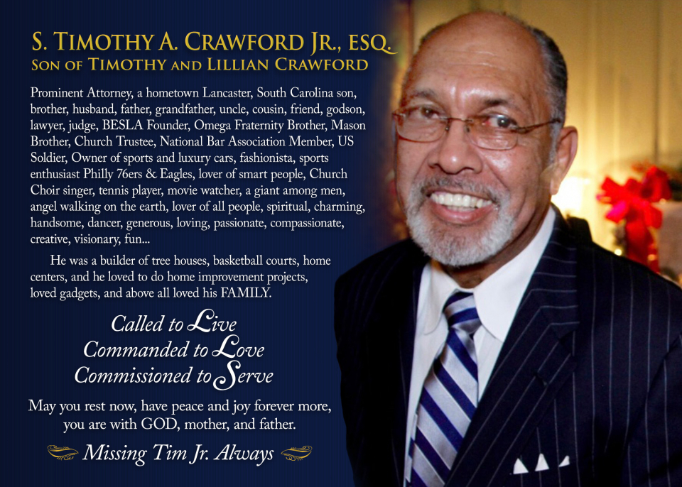 Prominent attorney, BESLA founder, S. Timothy A. Crawford Jr. Esq., dies